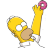 Homer Simpson 02 Donut Icon 48x48 png
